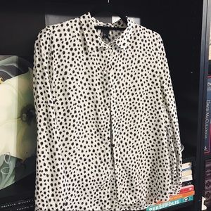 Silky H&M Dalmatian Button-Down